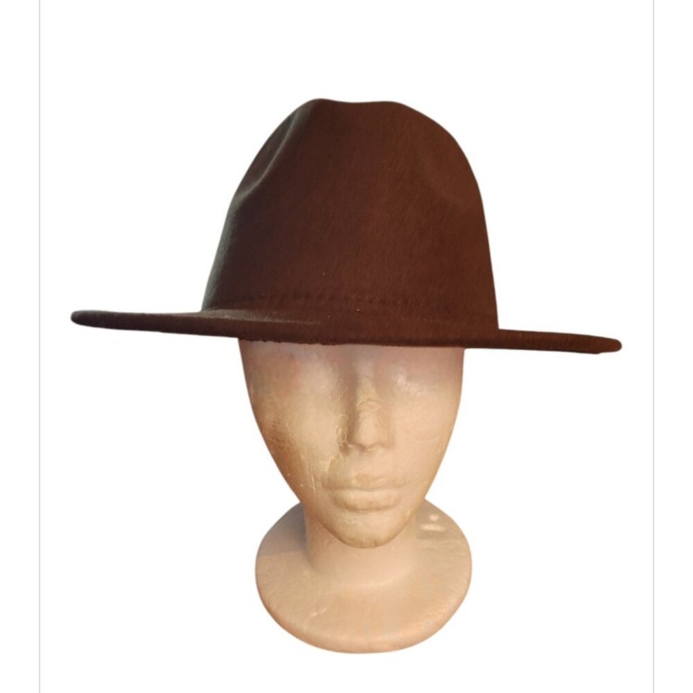Brown Unisex Fedora Hat